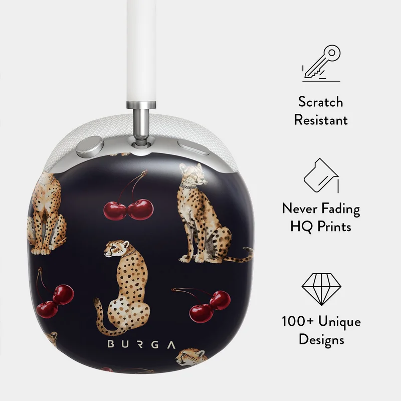 بورجا حافظة بورجا كوجر لسماعات آبل إيربودز ماكس - غطاء صلب واقٍ فاخر مقاوم للخدش والصدمات، حافظة سماعات خفيفة بتصميم أنيق